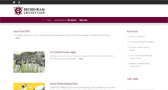 Desktop Screenshot of beckenhamcc.co.uk