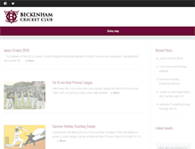 Tablet Screenshot of beckenhamcc.co.uk